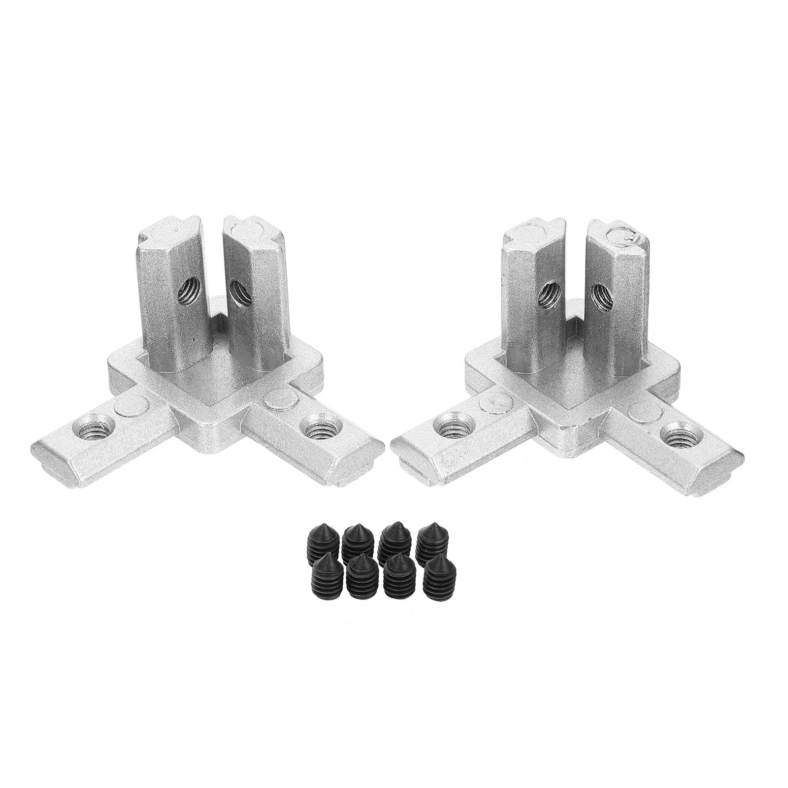 

10 Sets 3-Way End Corner Bracket Connector T Slot 2020 Bracket Kit