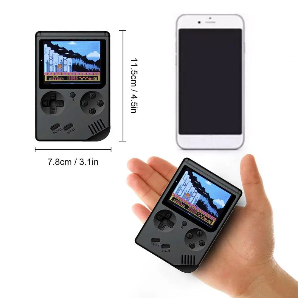 Портативная игровая консоль 400 игр Аккумулятор 1000 мАч ретро видео геймпад 2