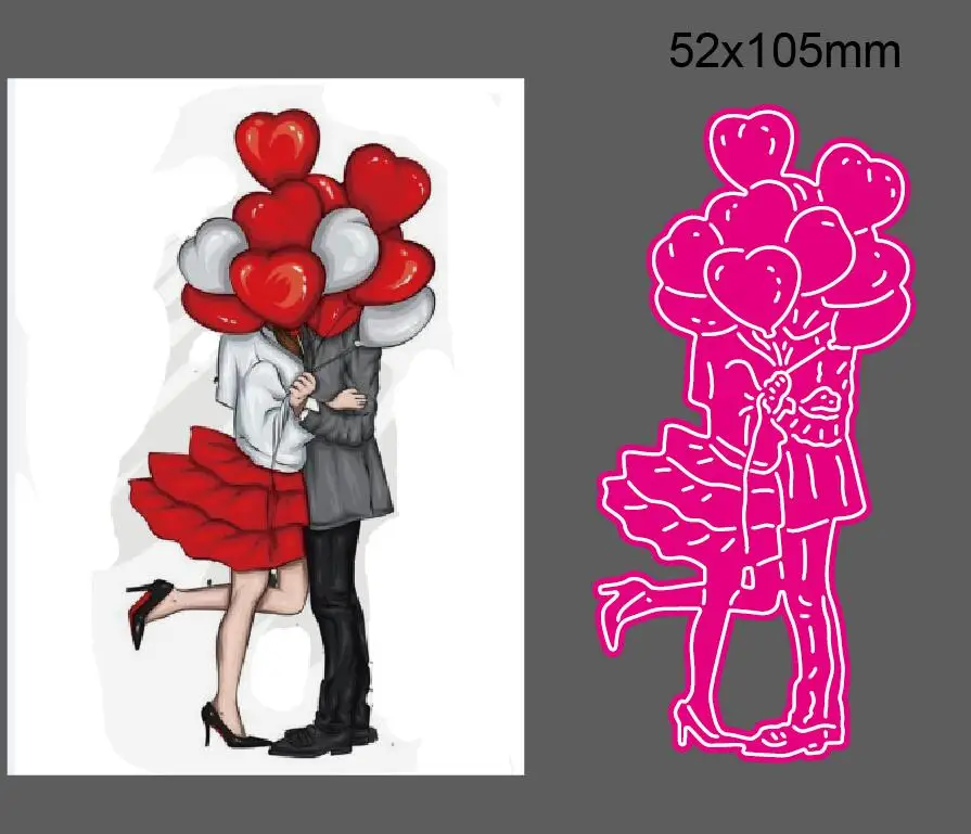 

Embrace Shape Metal Cutting Die DIY for Scrapbooking Decoration Crafts