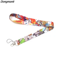 pc124 cats and mice lanyard for keychain id card pass gym mobile phone badge holder hang rope lariat kdis key holder