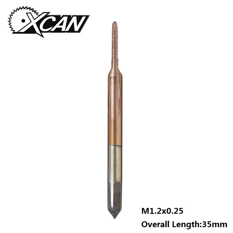 1pc M1.2x0.25 XCAN мини-резьбовой кран M1-M1.8 сверло с винтовым отверстием высокоскоростное стальное сверло с метрическим покрытием - Цвет: 1pc M1.2x0.25