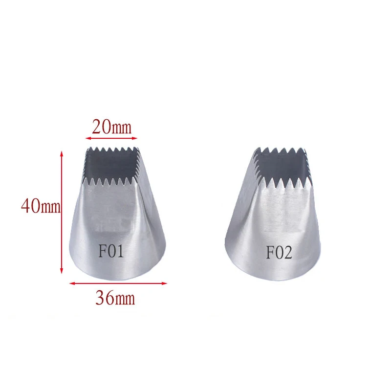 Квадратные Кондитерские Насадки # F01 F02 из нержавеющей стали сделай сам для