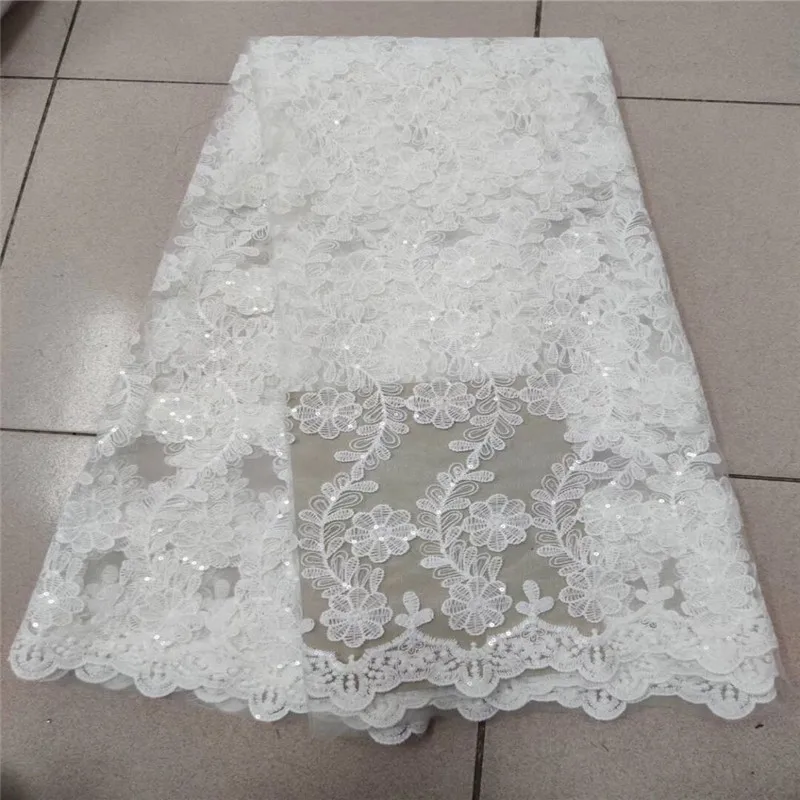 2020 африканская сетчатая кружевная ткань высокое качество элегантные белые