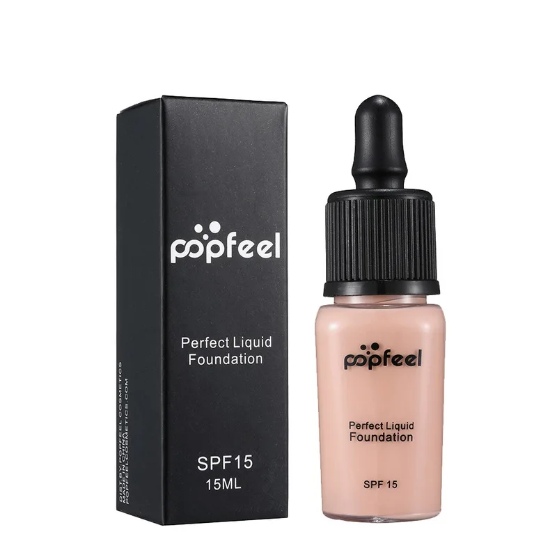 Popfeel Face Foundation Cream Base Makeup Professional Matte Finish Make Up Liquid Concealer Waterproof Brand Natural Cosmetic |