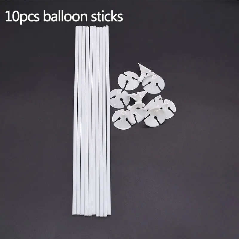 10pcs-balloon-sticks Шар АРКА стол шар стенд Сделай Сам день рождения свадебное украшение Регулируемый Настольный Шар АРКА наборы Аксессуары для воздушного шара - Цвет: 10pcs-balloon-sticks