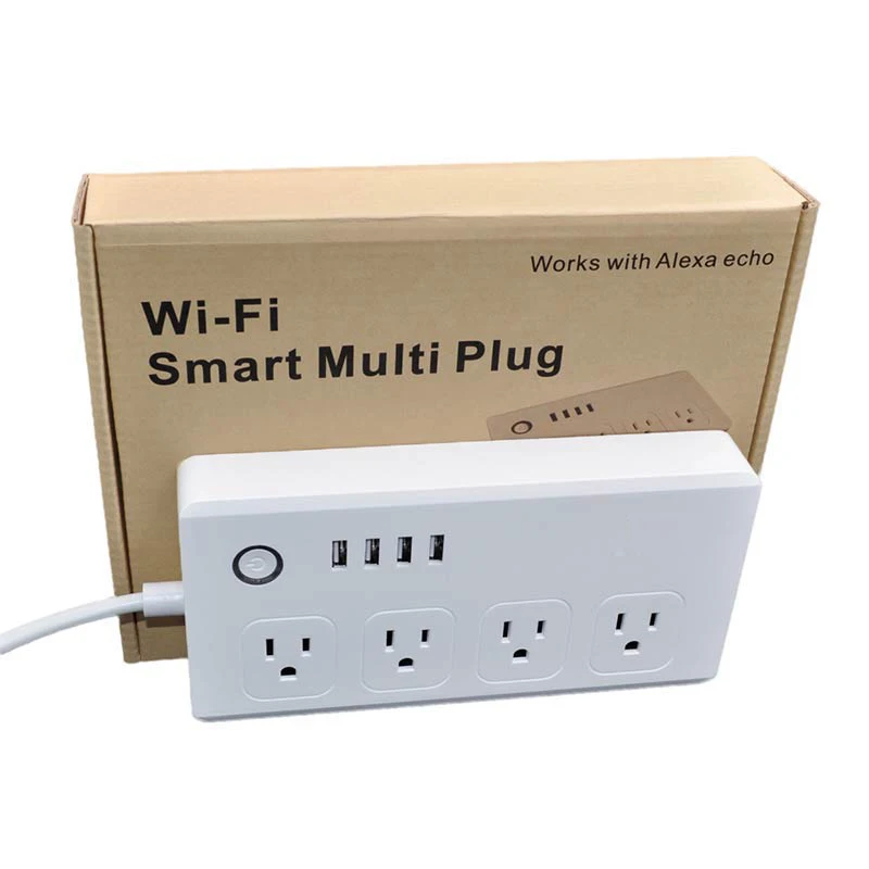 Zigbee Смарт Мощность полосы бар несколько розетки удлинитель с 4 USB и