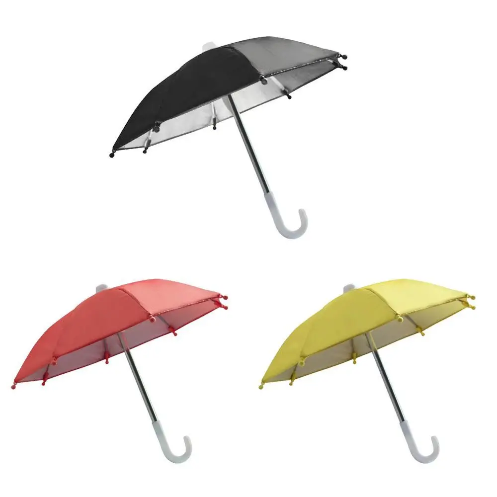 

New Motorcycle Phone Holder Mini Sunshade Umbrella Motorcycle Decoration Accessories Polyester Mobile Automatic Umbrella