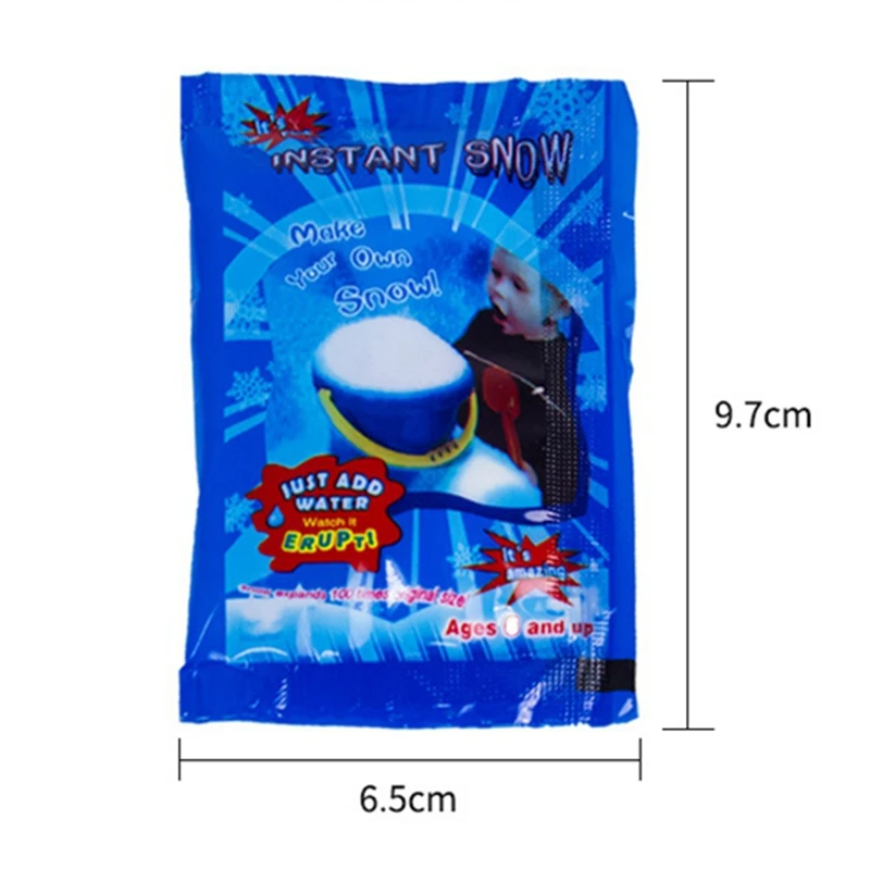 1 пакет «Холодное сердце» с изображением снежинок искусственный снег Instant Snow Powder искусственный Снеж. Порошок пушистый Снежинка для рождественской вечеринки украшение Год Вечерние E