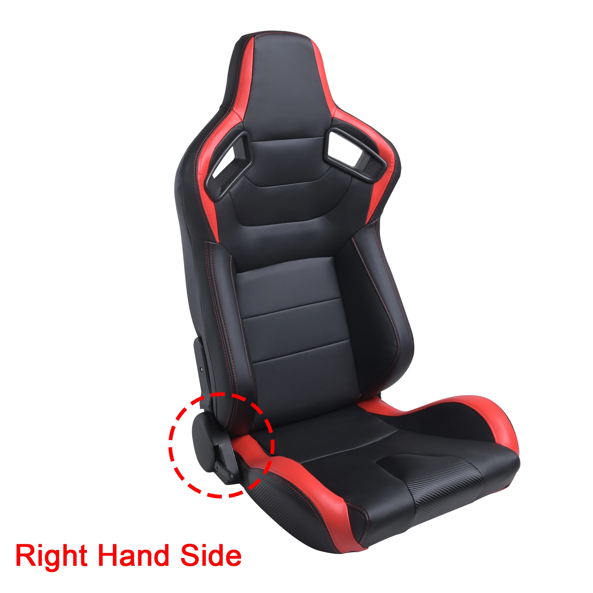 

R-EP регулируемое гоночное сиденье, универсальное, для спортивного автомобиля, сиденье-ковш, черное-красное, из ПВХ кожи, XH-1054-BR