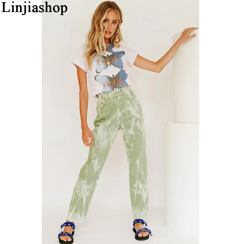 

Весенние женские длинные брюки, винтажные зеленые брюки с завышенной талией, облегающие длинные брюки-карандаш в стиле high street для девочек