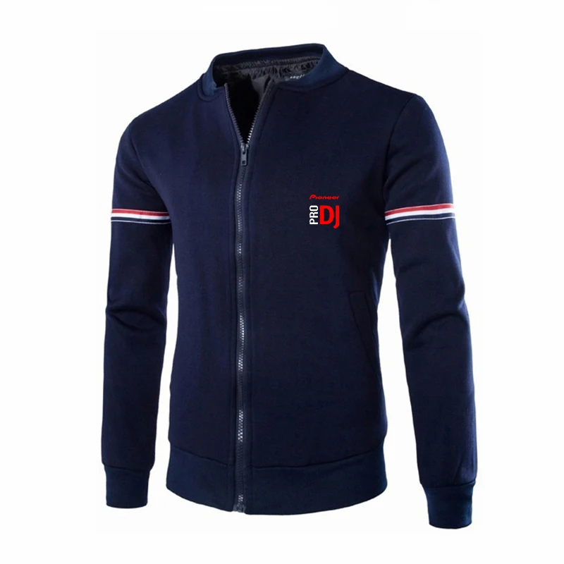Весна 2021 повседневная однотонная Модная приталенная куртка-бомбер Pioneer PRO DJ