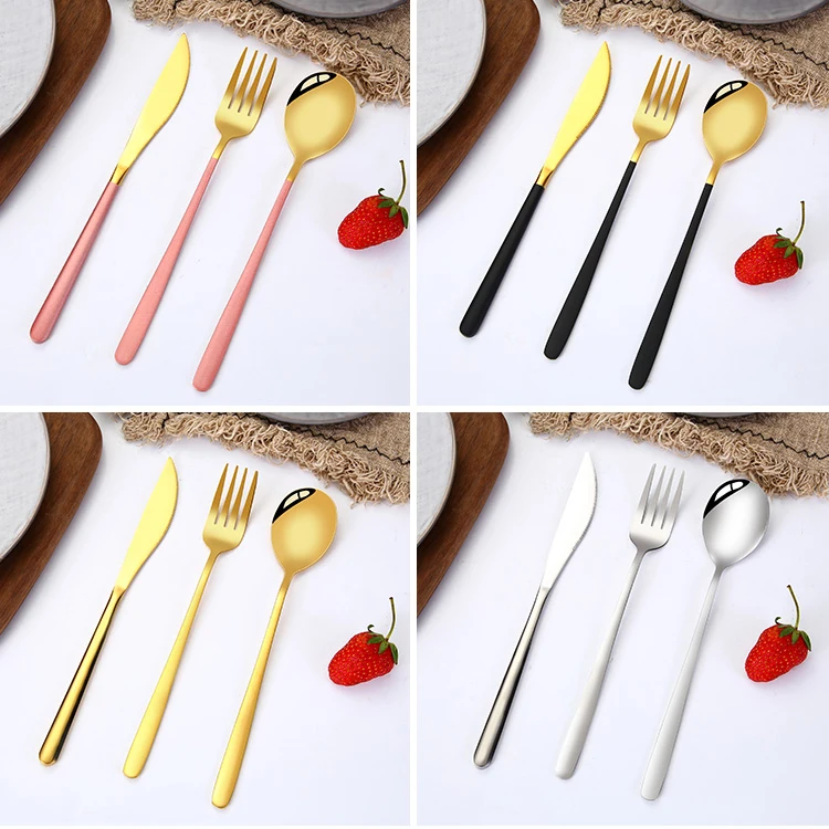 3 шт. набор столовых приборов из нержавеющей стали 304|Столовые сервизы| |