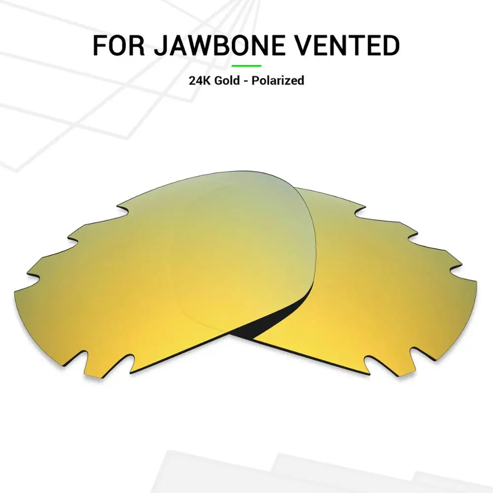 

Mryok POLARIZED Replacement Lenses for Oakley Jawbone Vented Sunglasses 24K Gold