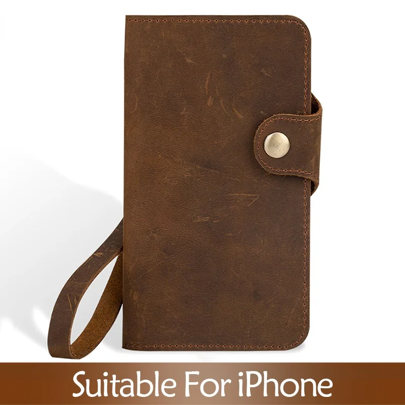 

Кожаный чехол-книжка для телефона iPhone 13 Pro Max, iPhone 13 Pro, iPhone XS, чехол Crazy Horse, кожаный кошелек для iPhone 11 Pro Max, чехол