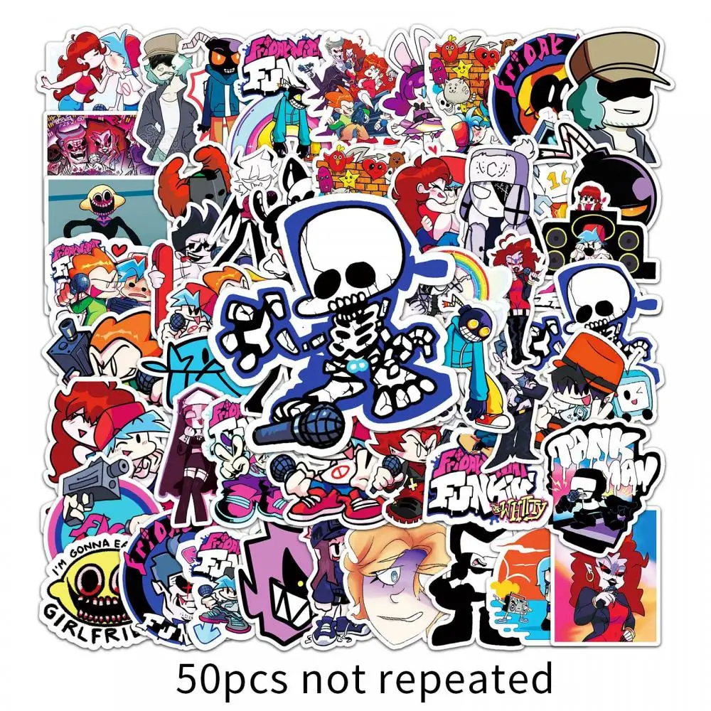 

10/30/50Pcs Friday Night stickers Graffiti Sticker Kawaii Stickers Skateboard Motorcycle Guitar Stationery Book Children Toys