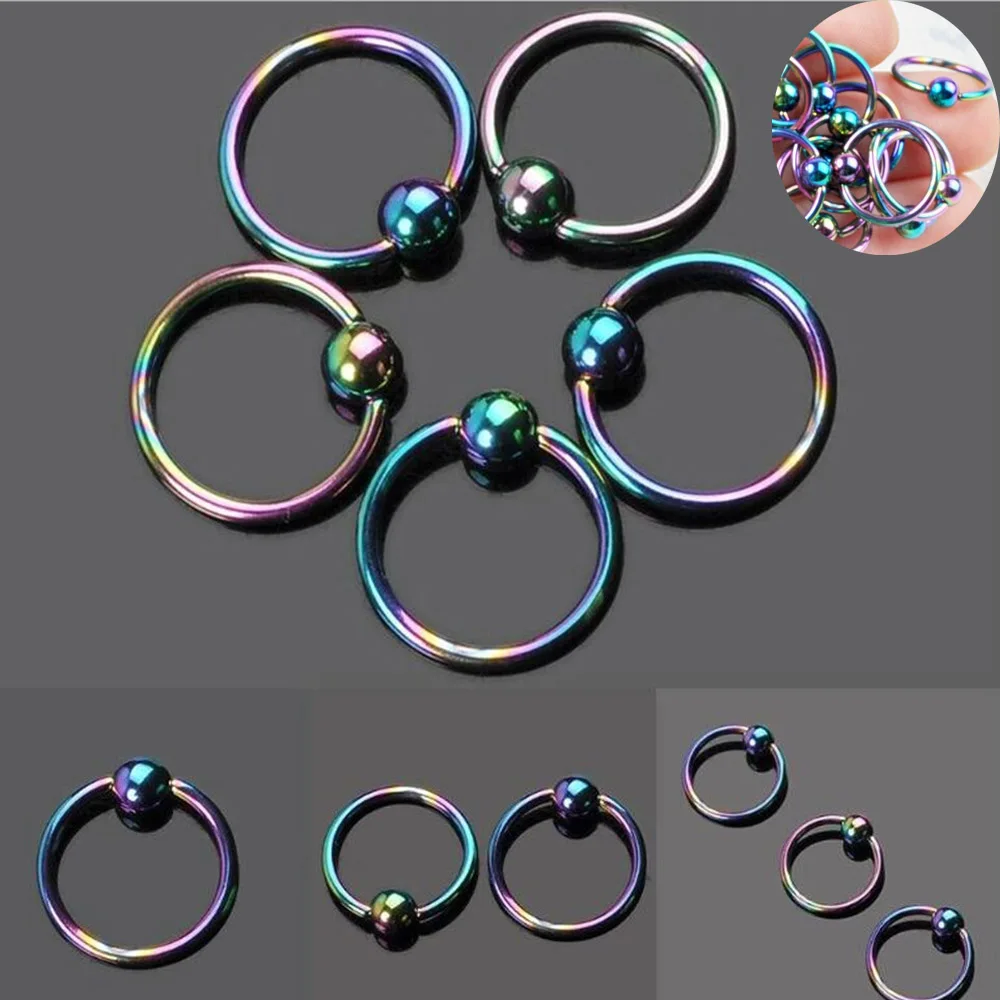 Кольцо из хирургической стали Для Пирсинга Ушей носа носовой перегородки