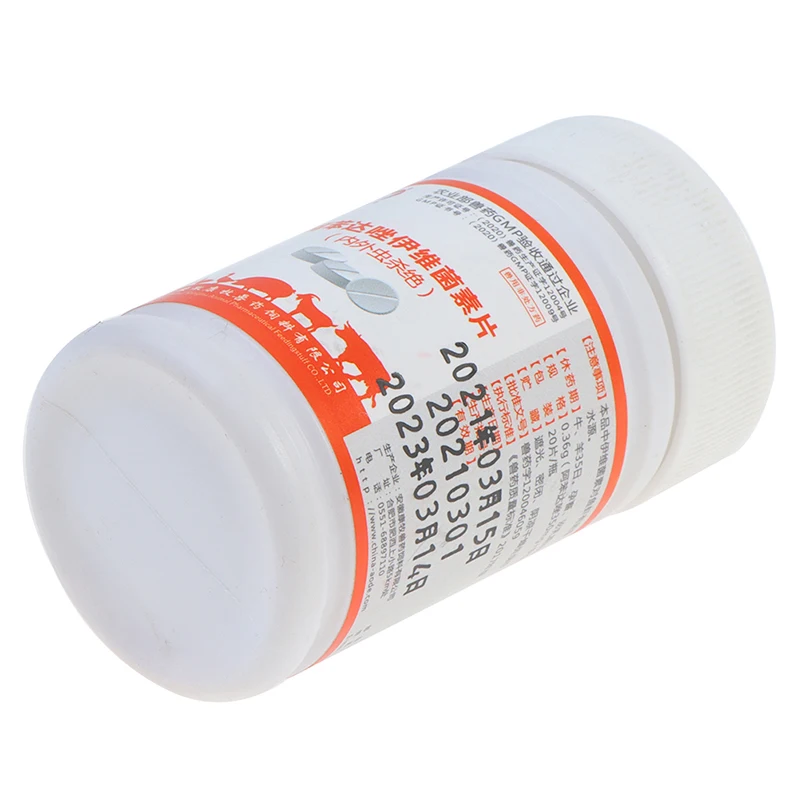 

100Tablets/bottle Ivermectin Tablets For Livestock Poultry Pet oral repellent