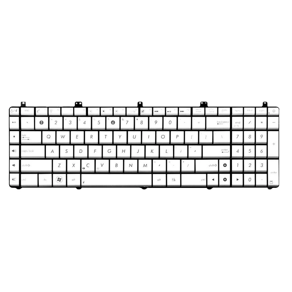 США Макет ПК ноутбук Подсветка Keyobard Замена для ASUS N55 N55X N55S N55SF N55SL серии Клавиатура для ноутбуков высокого качества