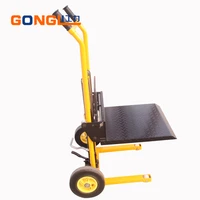 factory supply 200kg mini lift truck hydraulic manual stacker small hand forklift