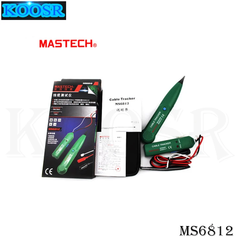 Профессиональный MASTECH MS6812 LAN Сетевой кабель тестер для UTP STP Cat5 Cat5E Cat6 Cat6E RJ45 RJ11 телефонный провод трекер Tracer