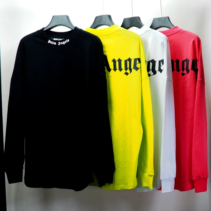 

Palm Angels 21SS Letters Logo Long Sleeve Crewneck Casual Sweatshirt Fashionable Casual Streetwear Boyfriend Gift 7016