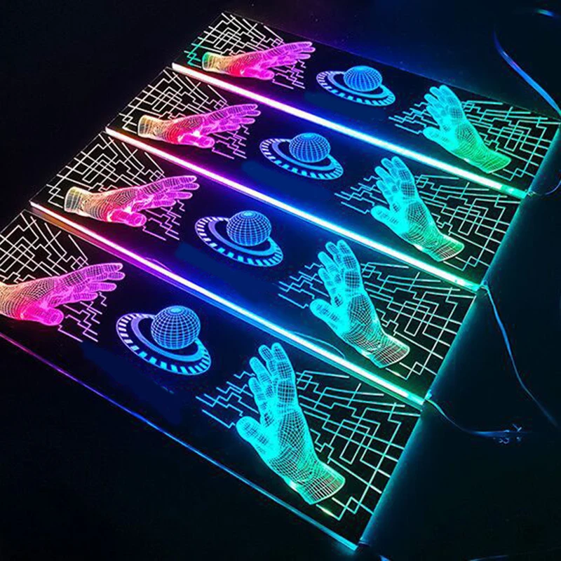 ПК чехол панель RGB светильник задняя шасси декоративная модель для фотовспышки