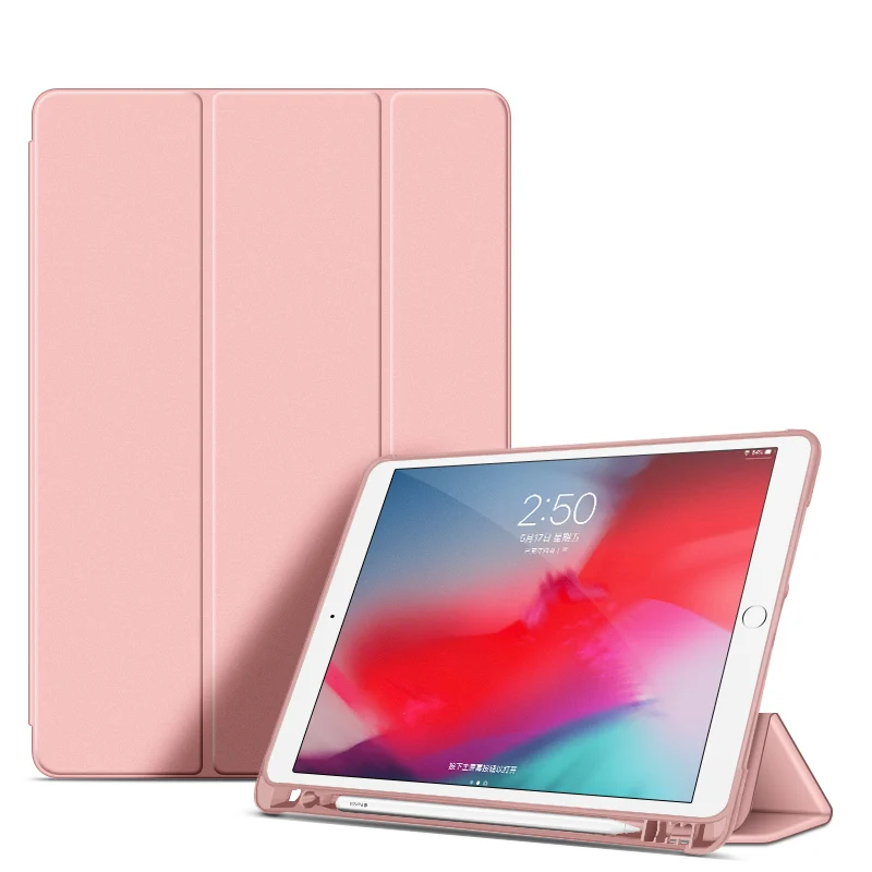 Чехол для iPad Mini 5, чехол для iPad Mini, чехол с карандашом, трехслойная подставка, мягкая задняя часть из ТПУ для iPad Mini5, чехол, чехол, Funda Capa
