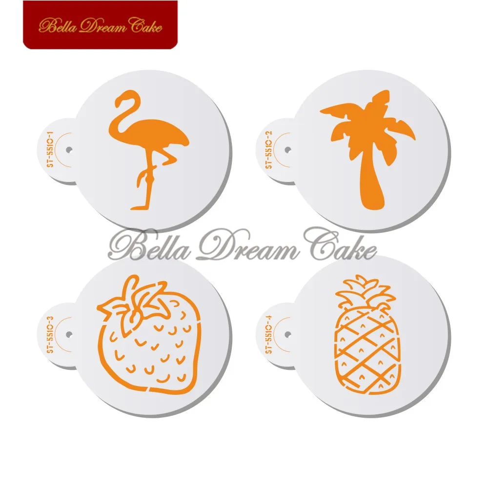 Трафарет для печенья трафарет с фламинго ананасом кофе дня рождения форма