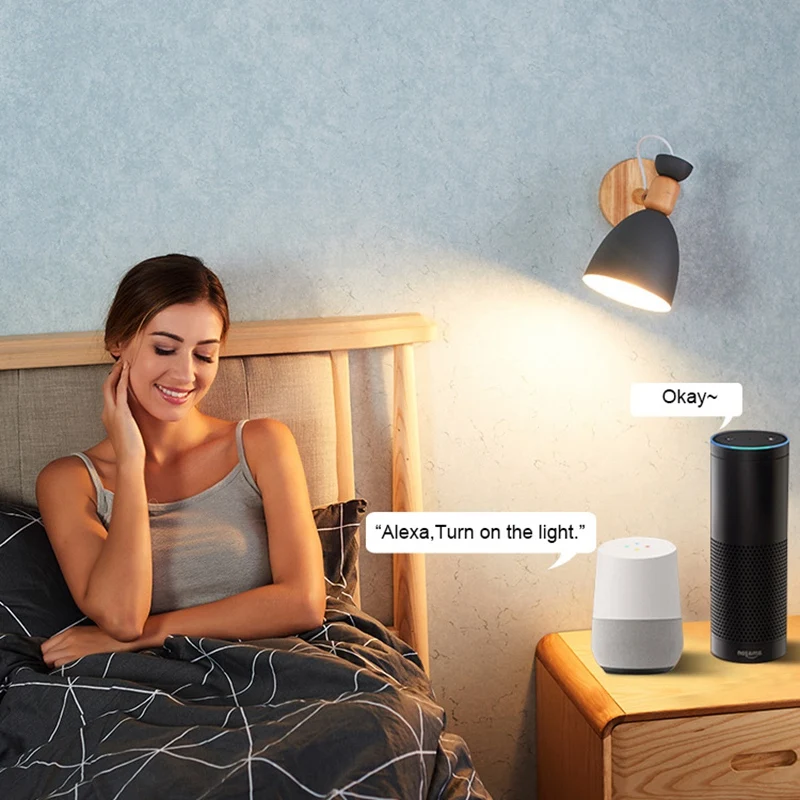 Wifi умный светильник переключатель стеклянный экран пресс-панель голосовое