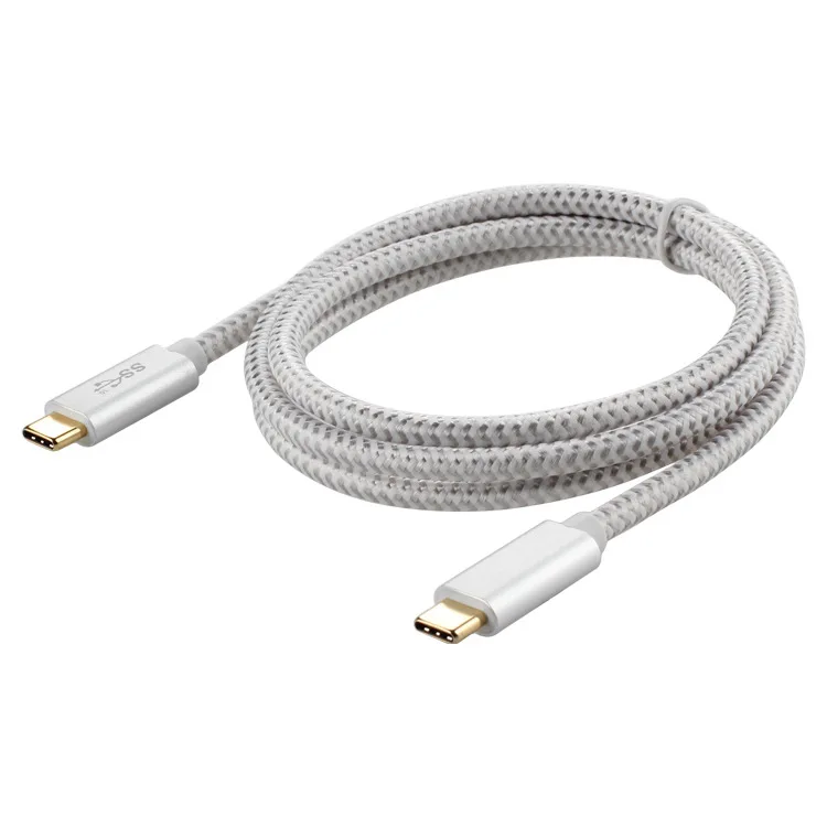 Кабель USB 3 1 type C для быстрой передачи данных 10G позолоченный коннектор нейлоновая