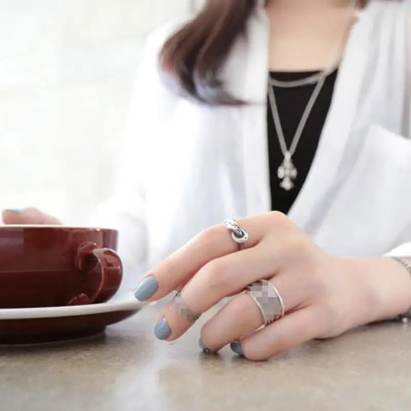 Простое кольцо с одним узлом оригинальные однотонные Регулируемые кольца из