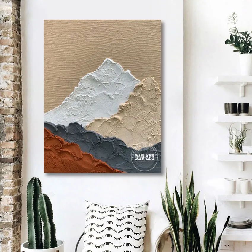 

Новое поступление 2022, палитра ножей, абстрактная картина маслом, искусство на холсте ручной работы, украшение для ресторана, настенное иску...