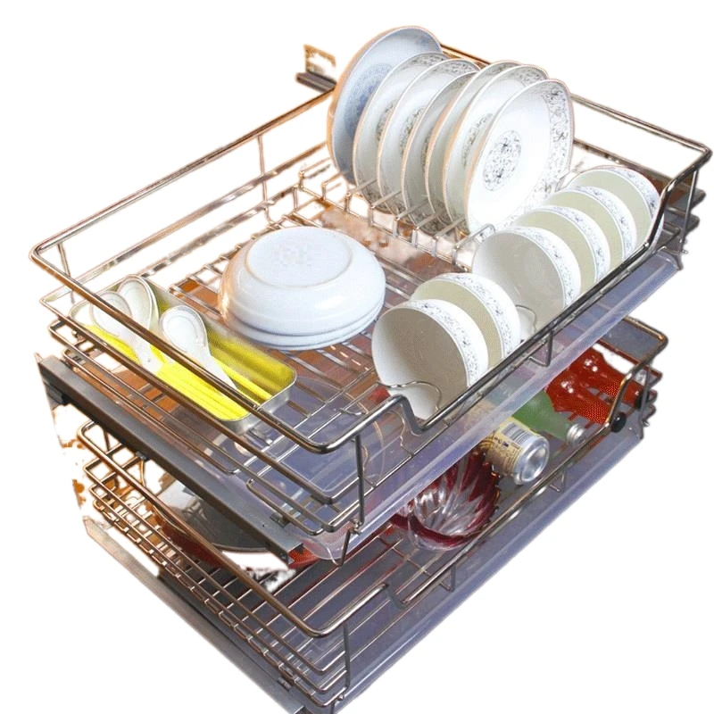 Platos And Organisadores Para Armario De Cosina Органайзер из нержавеющей стали Cozinha Cocina корзина для