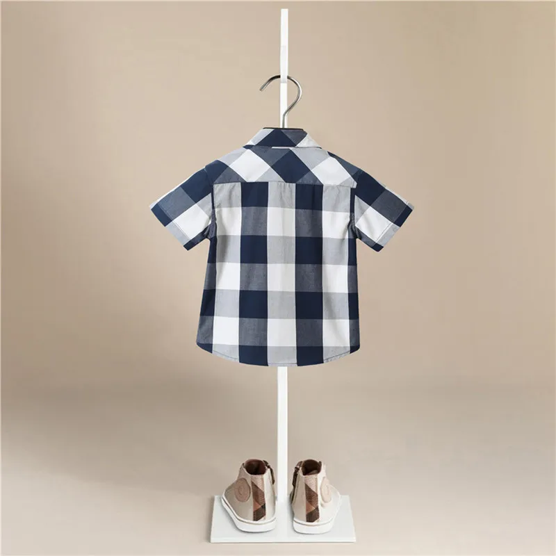 Детские рубашки для мальчиков весна-осень 2020 Детская рубашка топы с коротким