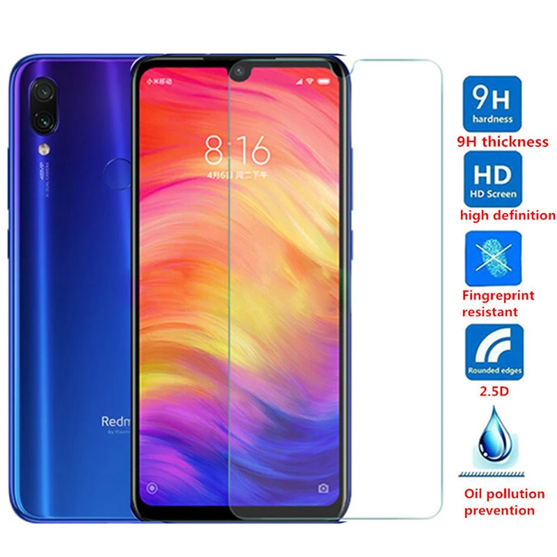 

Tempered-Glass 9H coque on redmi note 9 pro Protective shell Accessories for xiaomi redmi note 7 8 pro xiomi 8t 9pro safety film