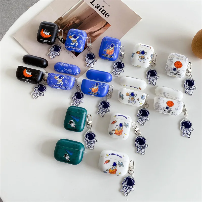 

A Variety of Astronaut Pendants Drop 2021 AirPods 1 and 2 Case Airpods Pro Case Airpod 3 Case Earphone Accessories Case