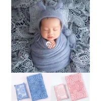 newborn photography prop background blanket hollow lace blanket pillow studio photography background cloth baby photo accessory