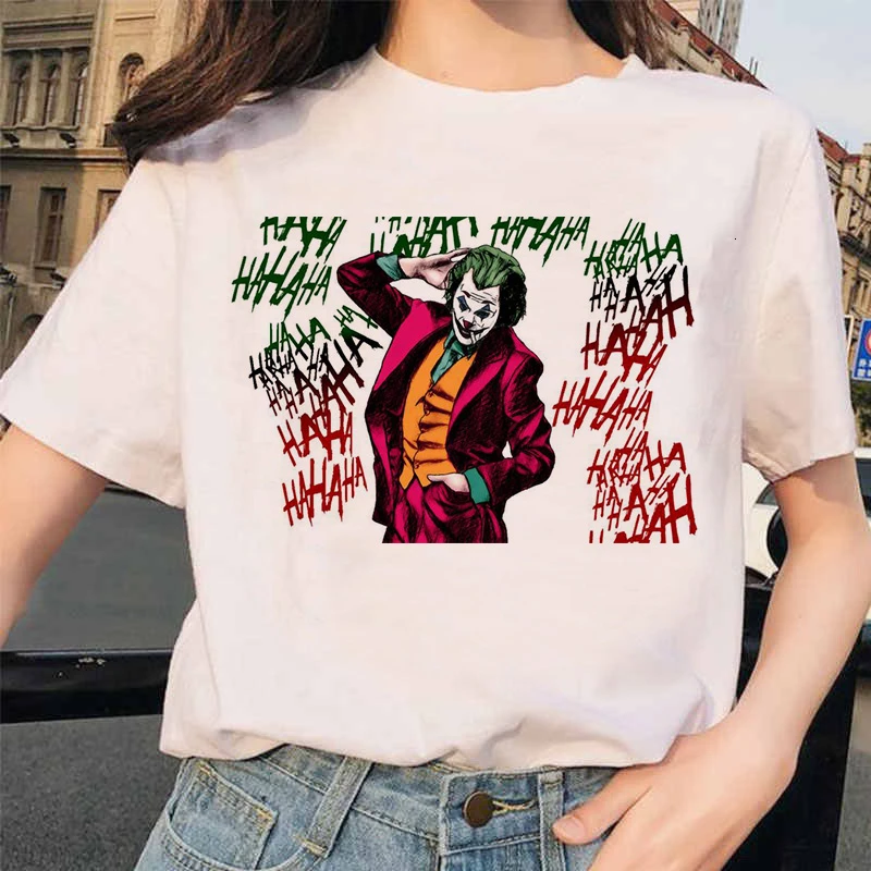 

Joker 2021 Women T-shirt Tops Tee Short Sleeve Shirts T Shirt Fashion Harajuku Tshirts Streetwear Graphic Tees Hip Hop
