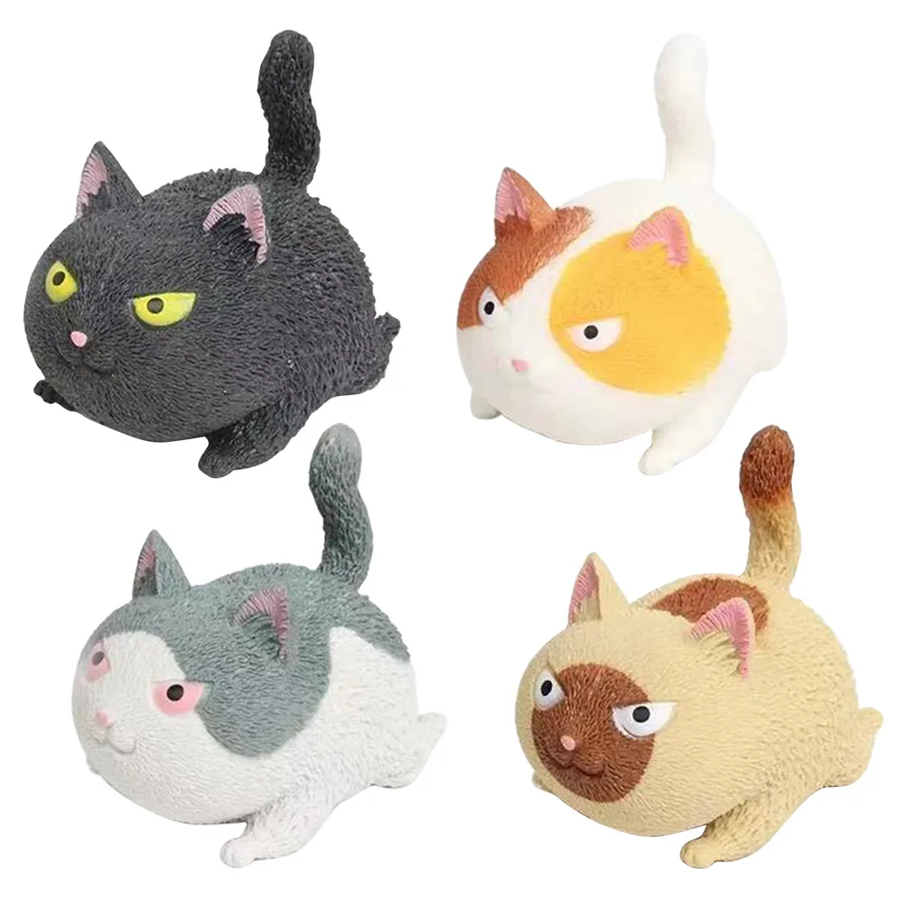 

Cute Stress Relief Pinch Angry Cats Stretchy Healing Animal Vent Doll Kid Adult Anti-Stress Hand Toy christmas gifts for kids