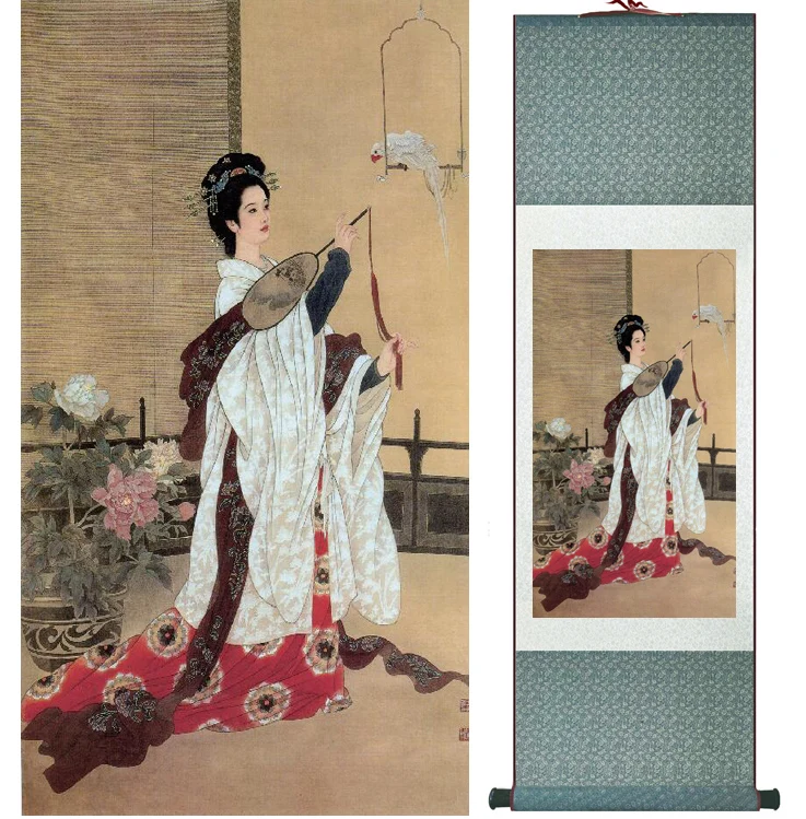 

Traditional Chinese pretty girls painting Home Office Decoration beautifull women painting040701