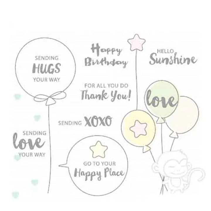 Eastshape воздушные шары сообщения металлическая резка штампы письмо четкие для