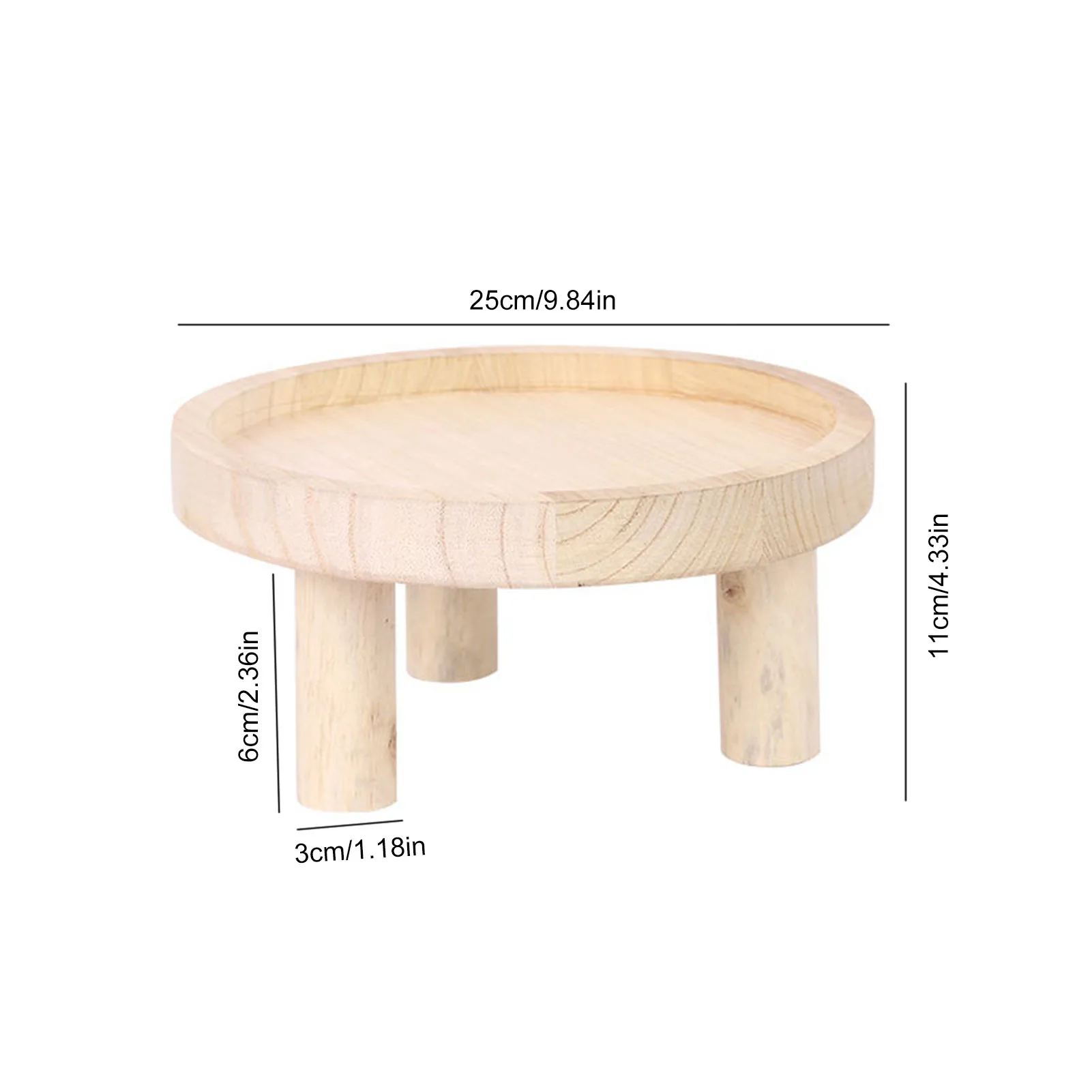 

Wooden Flower Pot Holder Home Standing Bonsai Holder Balcony Bamboo Wood Flower Pot Holder With Foot Pad Smooth Surface Modern