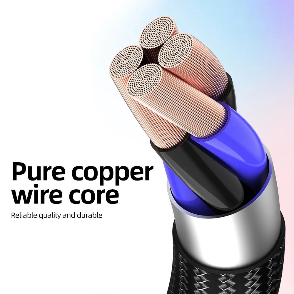 USB Type-C Cable 1.2m 3A Fast Charge Cord C Quick Charging For Smartphone Tablet Type Charger Nylon Usbc Data Wires | Мобильные