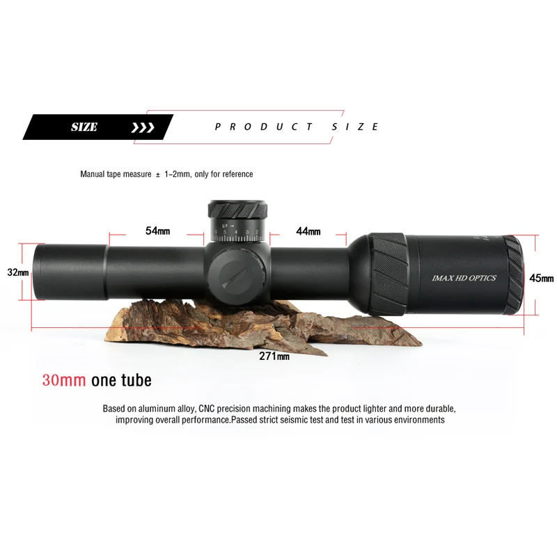TEAGLE ED 1-8x24 IR Lange Eye Relief охотничий прицел тактический оптический прицел Verlichte Red Rifle Scope fit 30-06 308 AR1