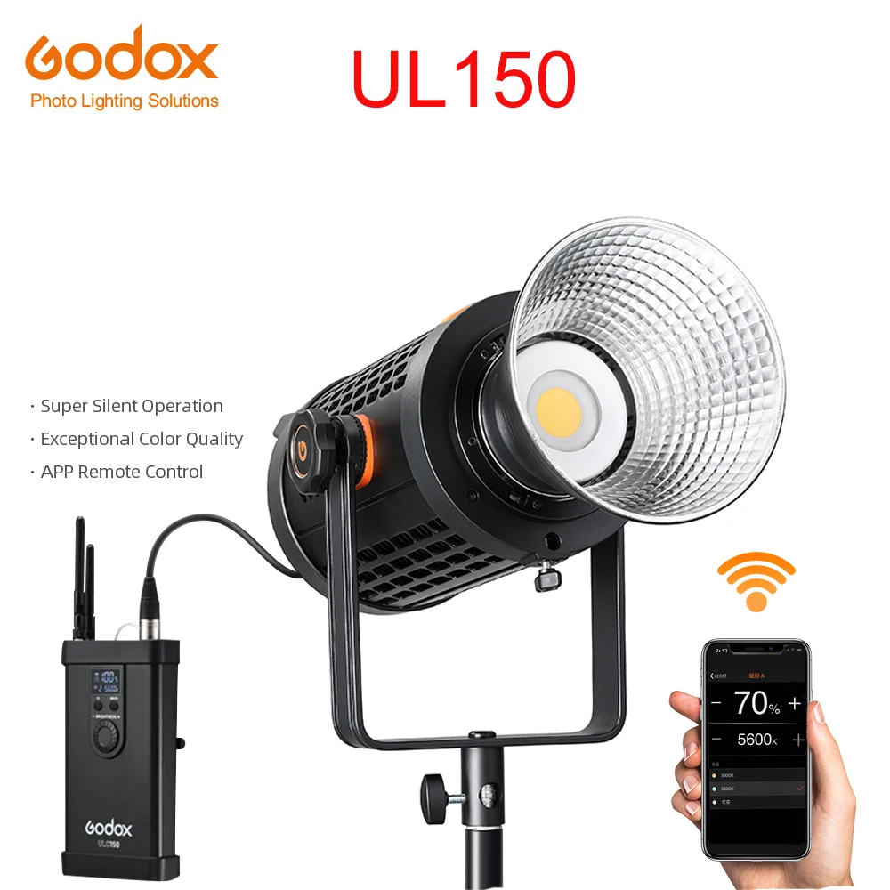 Godox UL150 студийный светильник для фотосъемки 150 Вт 5600 к с цветовой температурой