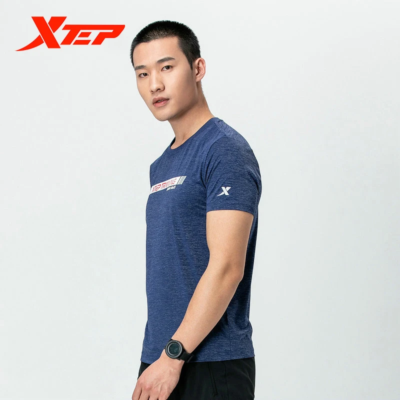 Мужская футболка для бега Xtep быстросохнущая из вискозы с короткими рукавами
