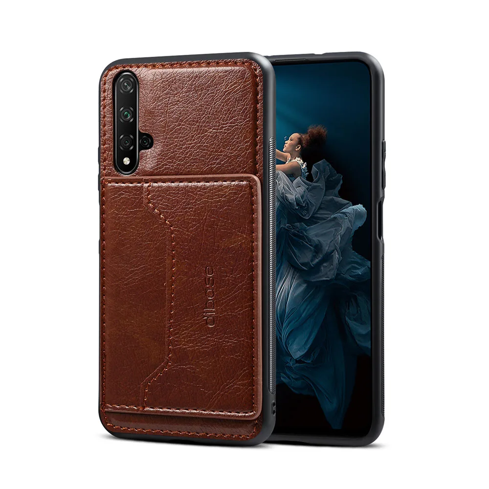 Чехол для Honor 20 роскошный кожаный чехол-подставка с держателем карт Huawei 10 lite чехол