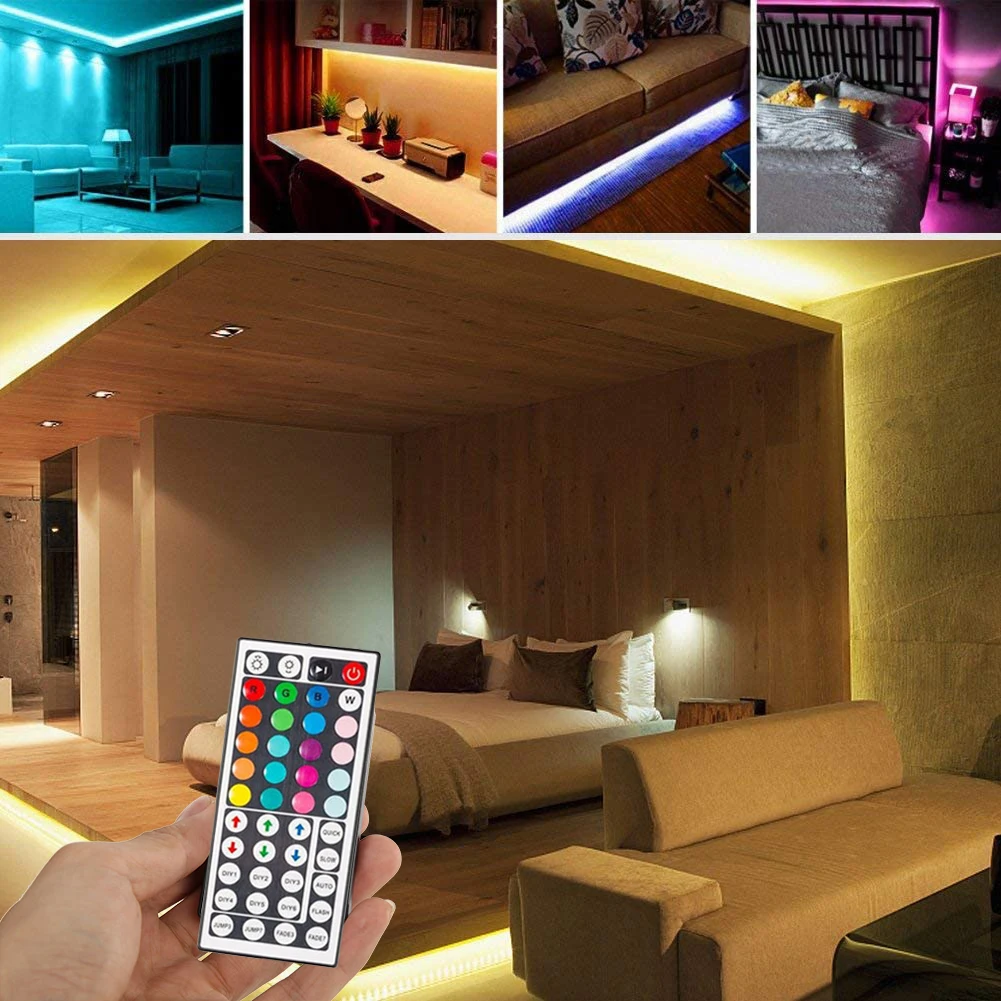 

10m WiFi LED Strip Light RGB Waterproof SMD 5050 2835 DC12V rgb String Diode Flexible Ribbon WiFi Contoller+Adapter plug