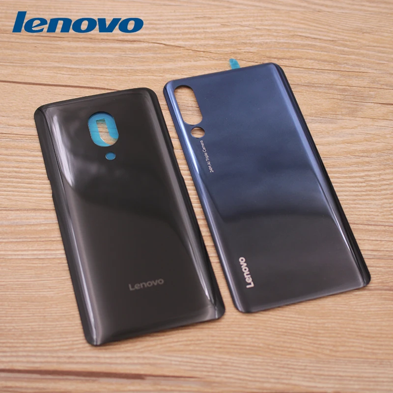 

Оригинальный стеклянный чехол для задней крышки корпуса для Lenovo Z5 Pro L78031 Z6 PAFT0004CN задняя крышка аккумулятора с клеем + Логотип Черный Синий