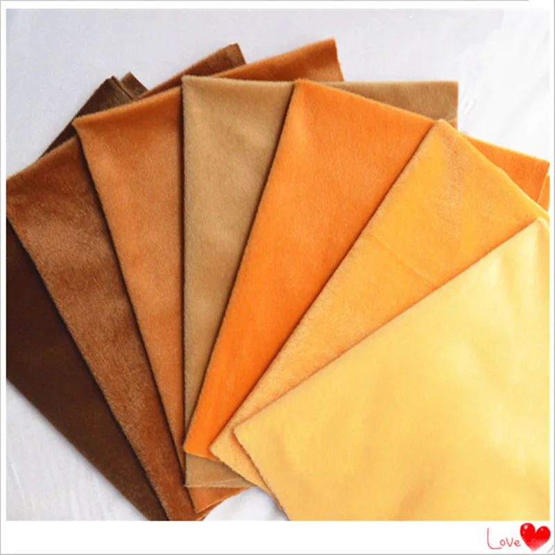 19*59 дюймов бархатная ткань метр коричневый плюшевый флис ручной работы хлопок